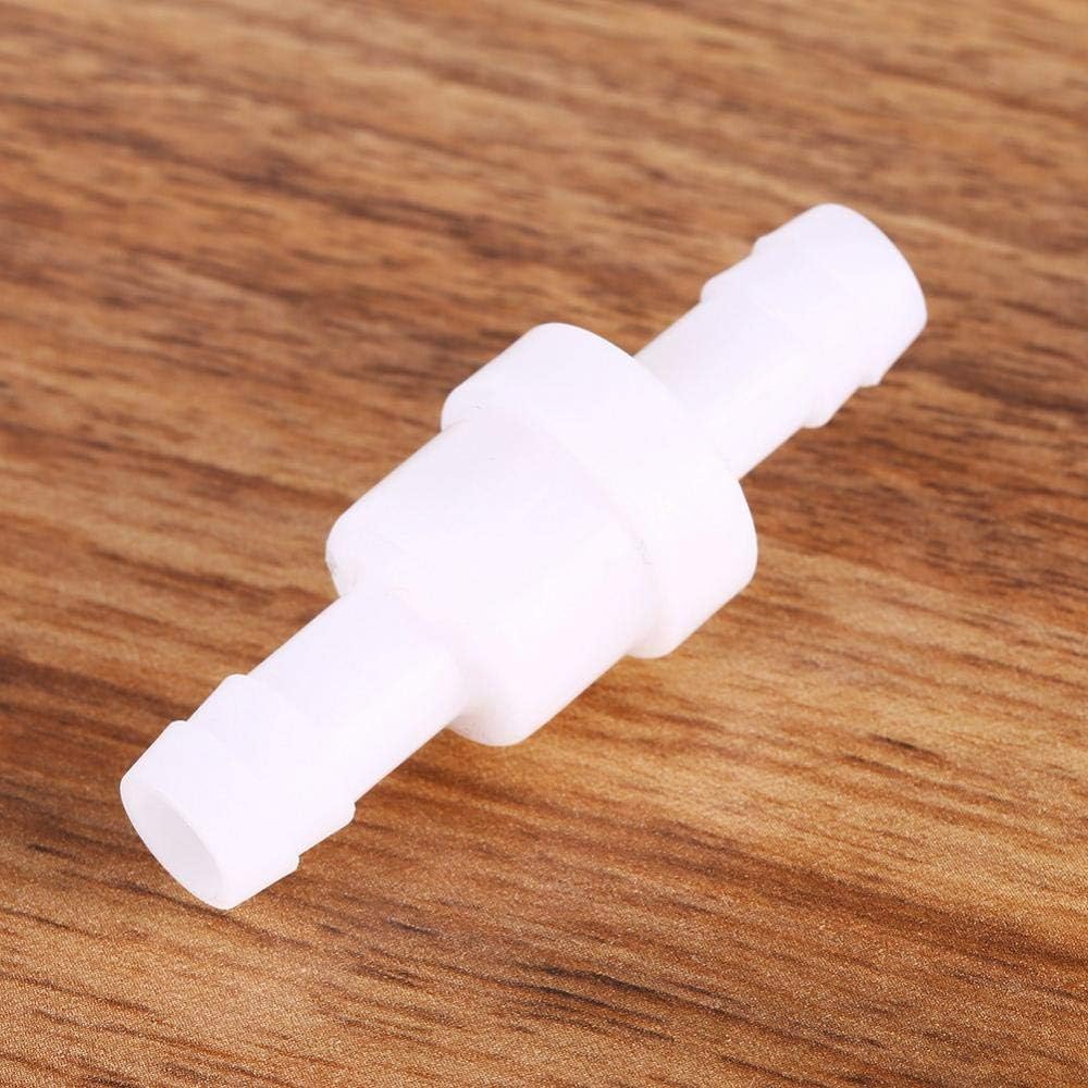 10mm 3/8" Plastic Quick Fitting One Way Non Return Check Valve for Water Fuel Gas Liquid Air, White - Image 4