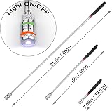 Toolwiz Magnetic Telescoping Pickup Tool 8 lb, 7.7-32 inch, LED Light view 2