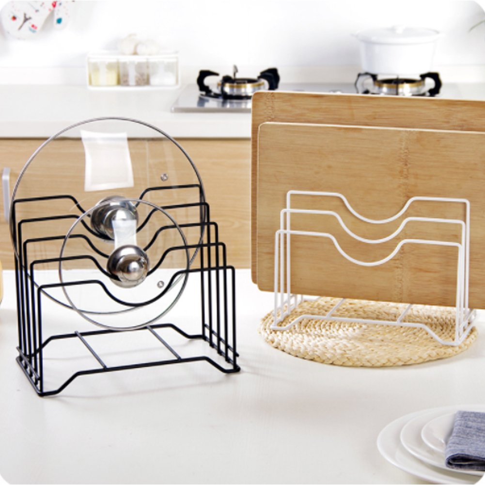 schwarz 26,3 x 16,3 x 21,7 cm Küche Kochgeschirr Organizer Teller