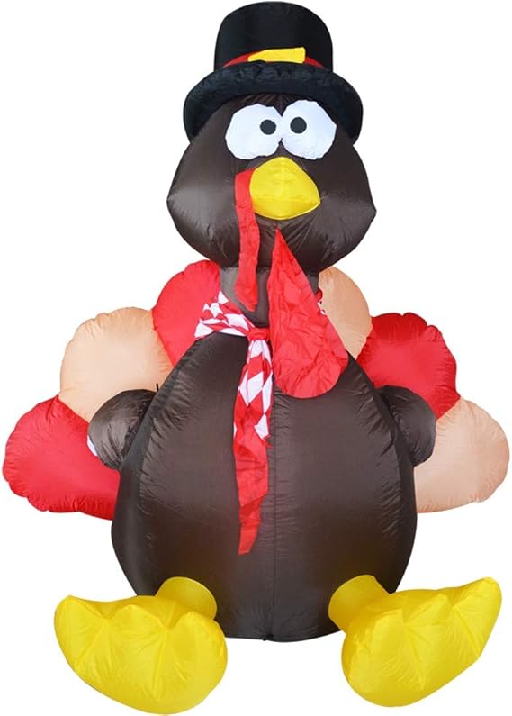 GOOSH Thanksgiving Day Inflatables Turkeys LED Lights