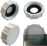 Citystores 32mm Appliance Waste Trap Blanking Cap & Washer 2 Pack for P-Trap view 1