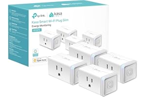 Kasa Smart Plug Mini 15A, Apple HomeKit Supported, Smart Outlet Works with Siri, Alexa & Google Home, UL Certified, App Control, Scheduling, Timer, 2.4G WiFi Only, 4 Count (Pack of 1) (EP25P4), White