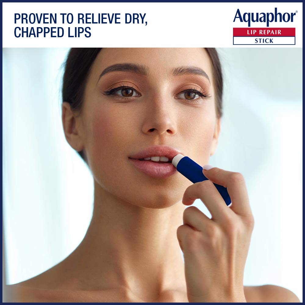 Aquaphor Lip Repair Stick - Soothes Dry Chapped Lips - Two(2) .17 Oz. Sticks : Beauty
