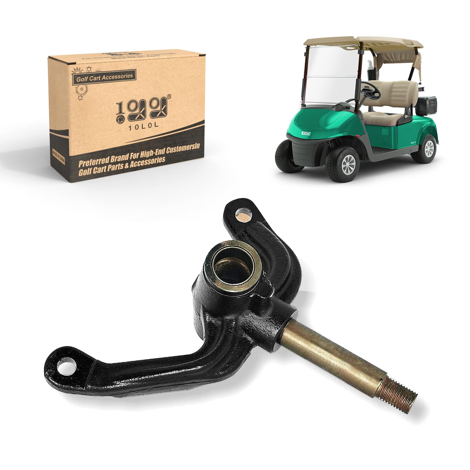 Photo 1 of 10L0L Golf Cart Spindle Passenger Side Spindle Assembly Compatible with EZGO RXV 2008-up Golf Cart Model, Replace OEM# 611271, 610802