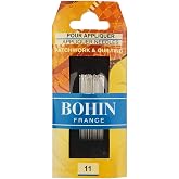 Bohin Applique Needles, Size 11, 20-Pack