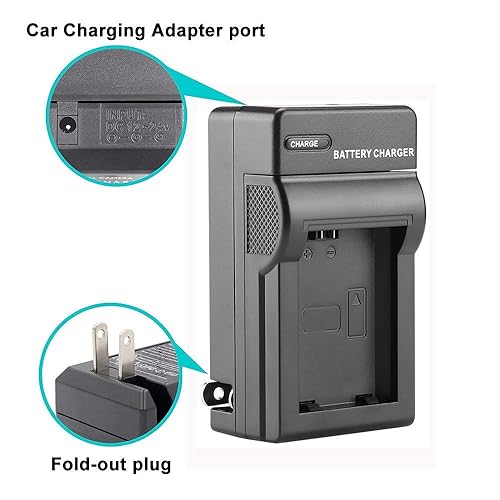 Pack NB-6L/NB-6LH Battery and Charger kit Compatible with Canon