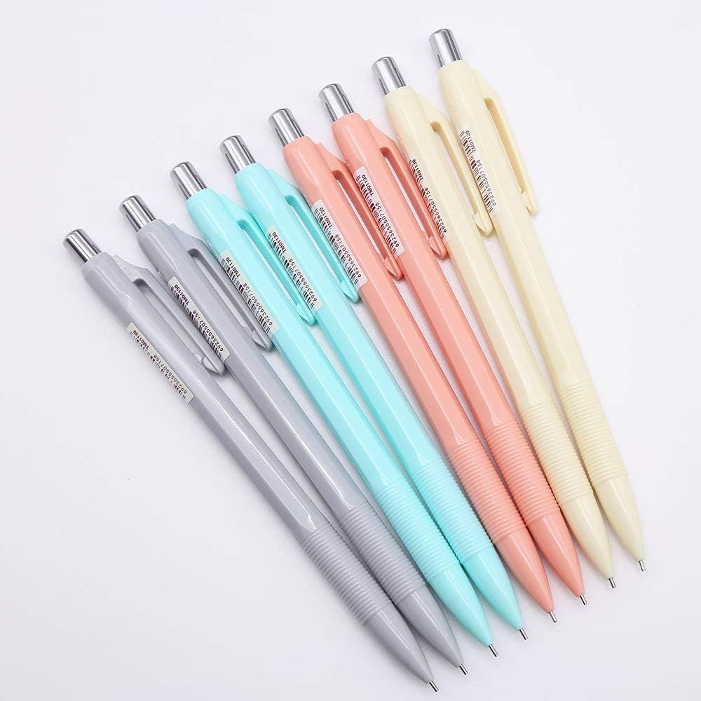 GANSSIA Colorful Series Design 0.7mm Mechanical Pencils Pack of 8 Pcs : Office Products