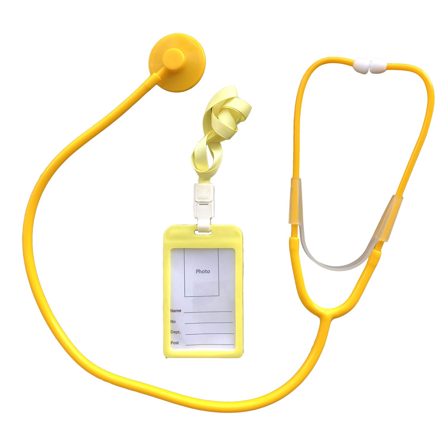 Doctor Play Set Medical Pretend Play Kit with Stethoscope, Doctor Costume, ID Cards, Name Tag for Learning & Educational Fun