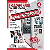 FREEZ-A-FRAME Magnetic Photo Picture Frame, White, Contains Eight 4 x 6 & Four 5 x 7 Frames 12 Pack