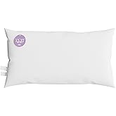 12x22 inch Lumbar Pillow Insert by Looms and Linens with Down Alternative Boudoir Pillow - USA Made Lumbar Pillow Pack of 1