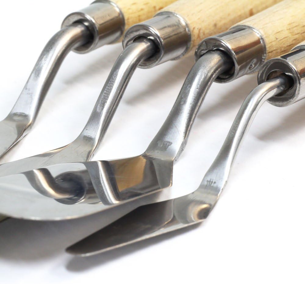 Mont Marte Studio Palette Knife Set, 5 Piece. Selection of Different Sizes and Styles of Stainless Steel Palette Knives.