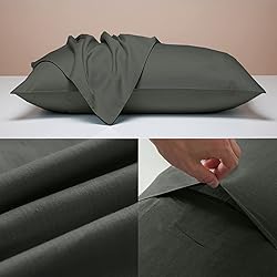 AuTmtes Brushed Body Pillowcases Queen Standard Set