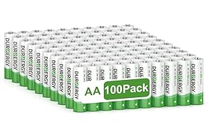 DURNERGY AA Battery 100 Pack 1.5V Alkaline Double A Battery, Long-Lasting AA Batteries for Household Devices, 10-Year Shelf Life