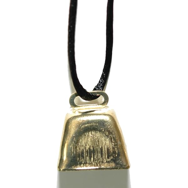 Amazon.com: Jazzworks,LLC Silver Tone Cowbell Cow Bell Necklace