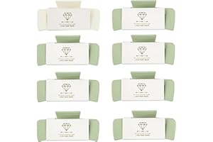 Loanzeg 8pcs Bridesmaid Proposal Gifts 4.1 Inch Square Set of 8 Bachelorette Hair Claw Clips ideas Bridal Shower Gift for Wedding Party Favors (White&Sage Green)