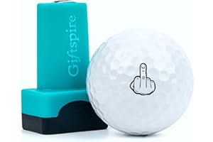 Giftspire Funny Golf Ball Stamp, Monogram Marker for Easy Identify & Reusable Personalized Golfball Stamper Marking Tool - Humor Golf Accessories Gift for Golfers Dad Women & Retirement