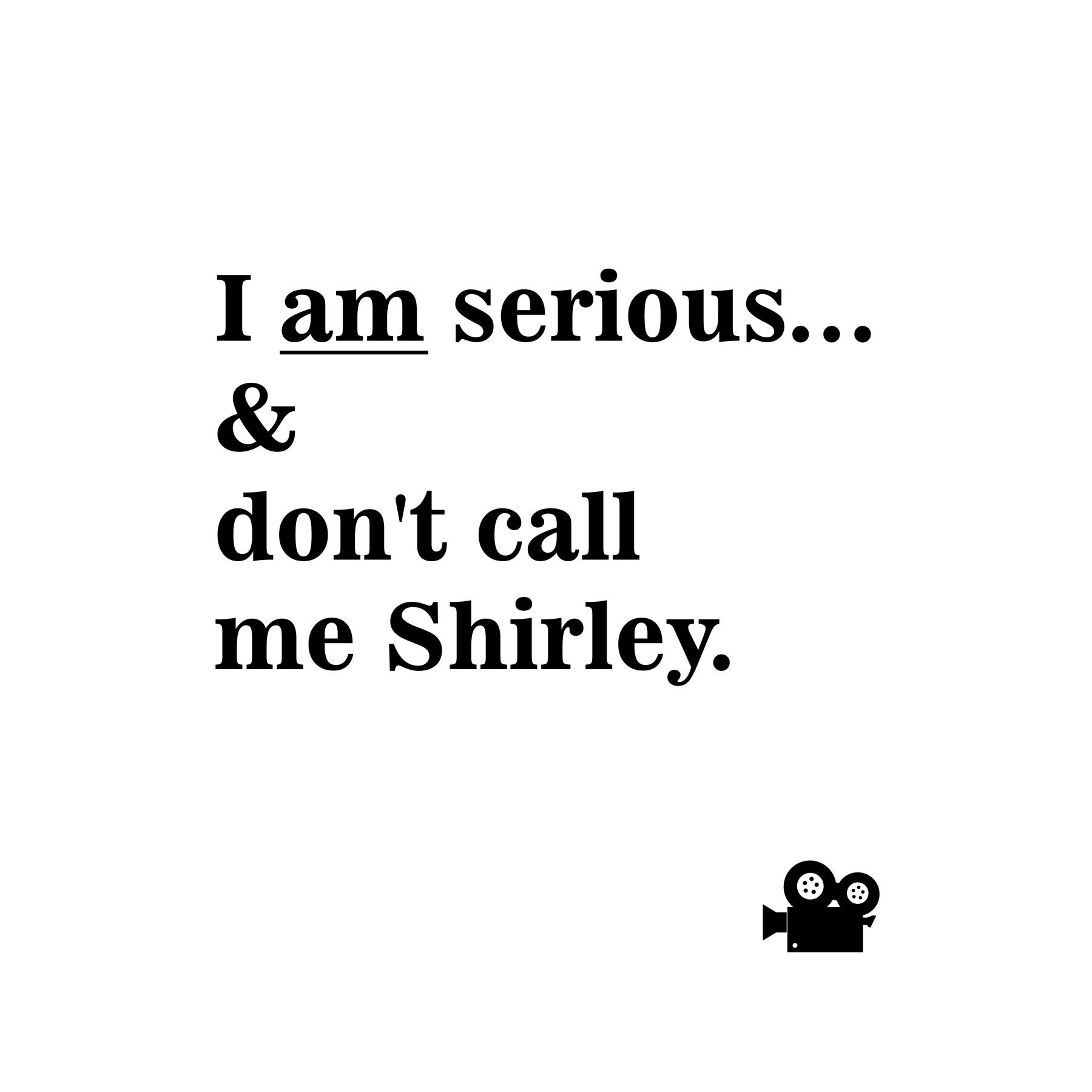 Artery8 Surely Don't Call Me Shirley Rumack Airplane Comedy Movie Premium Wall Art Canvas Print 18X24 Inch