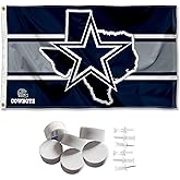 Dallas Cowboys TX State Banner and Tapestry Wall Tack Pads