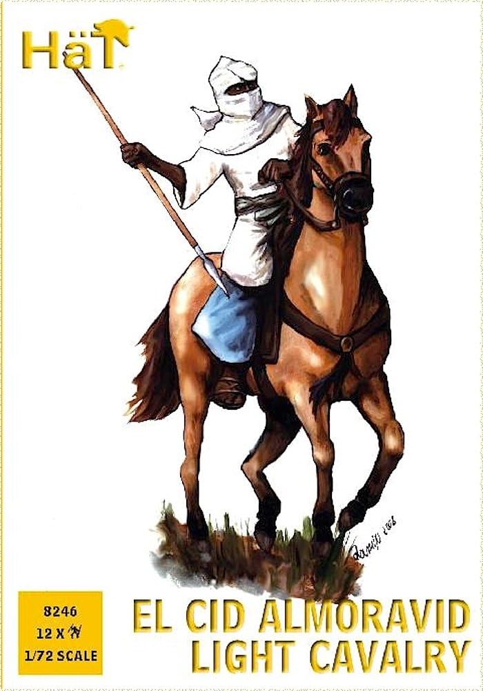 Hat0301a El Cid Almoravid Light Cavalry -- 24 Pieces (8246) (25mm) 25 Mm Toy Figure Action War Military Plastic Model Soldier