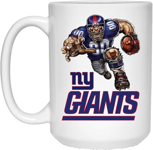 Amazon Com New York Giants Coffee Mug Ny Giants Player Mascot Mug