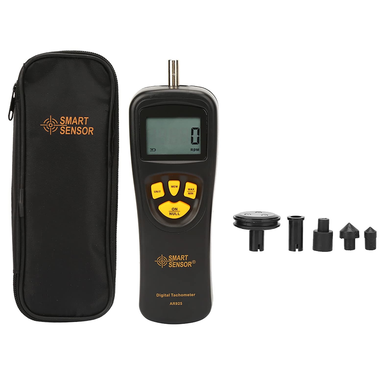 Digital Tachometer Contact Motor RPM Meter Gauge 0.5-19999RPM LCD Display Speedometer for Engine Motor Measurement