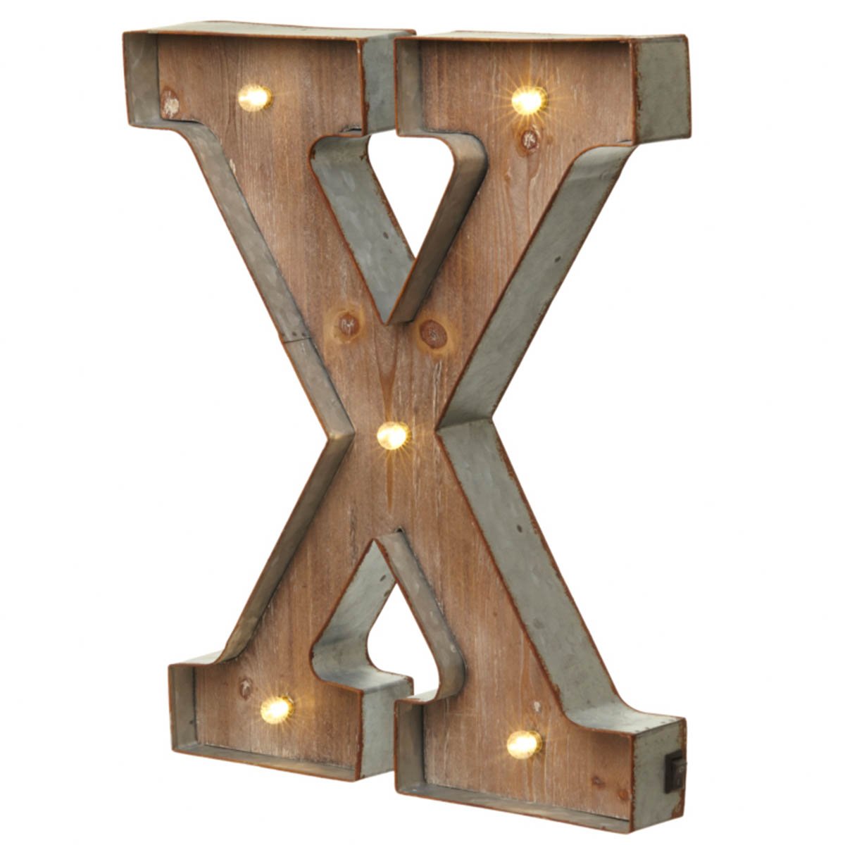 Vintage Illuminated Carnival Lights - A-Z - Choice of Alphabet Letters (Letter X)
