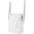 Tenda AC1200 WiFi Range Extender Gigabit WiFi Repeater with 100 Mbps LAN Port, Dual Banda 2.4GHz 300Mbps+5GHz 867Mbps, Hide SSID, WPS Function, Encryption Mode (A18)