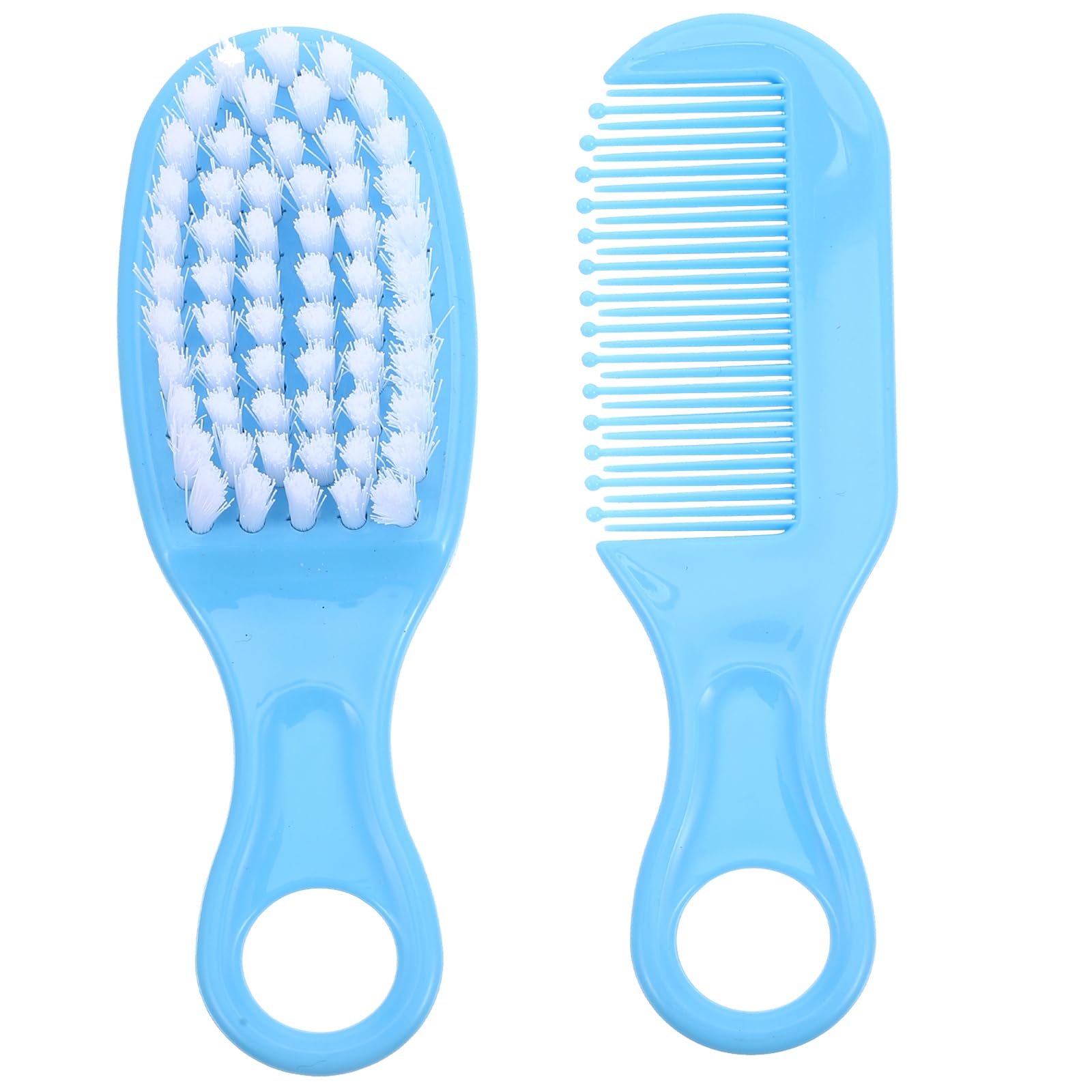 Baby Hair Brush and Comb Set - Baby's Hair Baby Hairbrush Baby Comb - Soft Brush for Newborns and Toddlers - Hairbrush Bath Brush for Newborns and Toddlers Gently Grooms