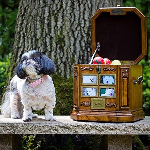 The Life Chest Cherished Pet Keepsake in Warm Oak Finish