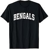 Bengals Mascot Vintage Athletic Sports Name Design T-Shirt