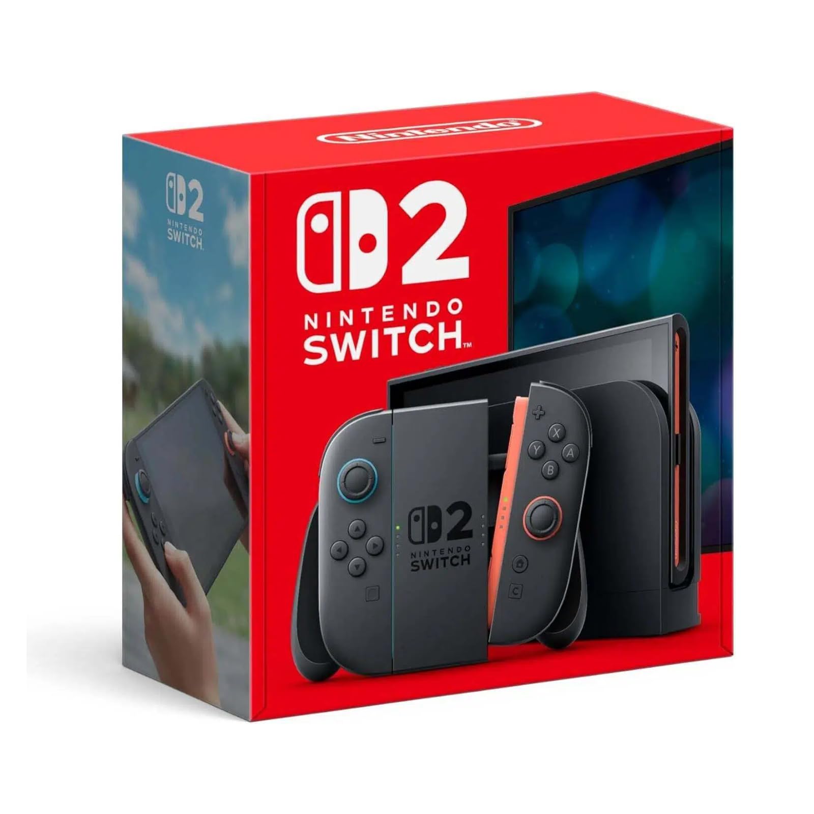 Nintendo Switch 2 Console 2025, 7.9" HDR10 Touchscreen 120Hz Display, 12GB RAM, 256GB Storage, Next-Gen Joy-Con 2 Controllers with Enhanced Motion Sensors, INTL Version