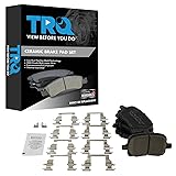 TRQ Front Brake Pads Ceramic Compatible with