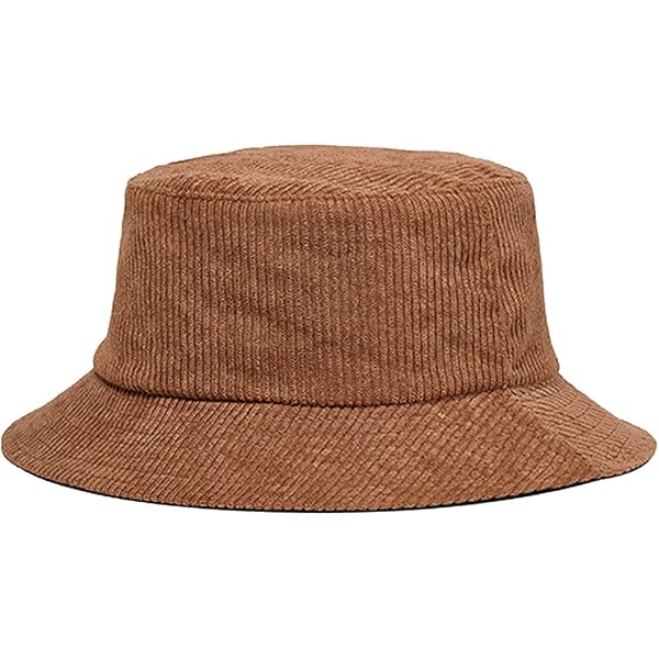 Corduroy Bucket Hat Adjustable Unisex Lightweight Packable Outdoor Sun Winter Corduroy Bucket Hat Unisex Trendy Soft Warm Fisherman  main image 3