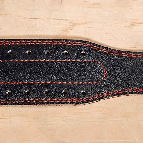Rep 4” Black Leather Lifting Belt – Lower Back and Abdominal Support for Weightlifting – Size Medium - Thumbnail 4