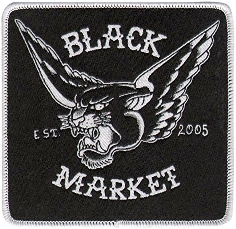 Adi Black Market Flying Panther Patch Iron On Applique