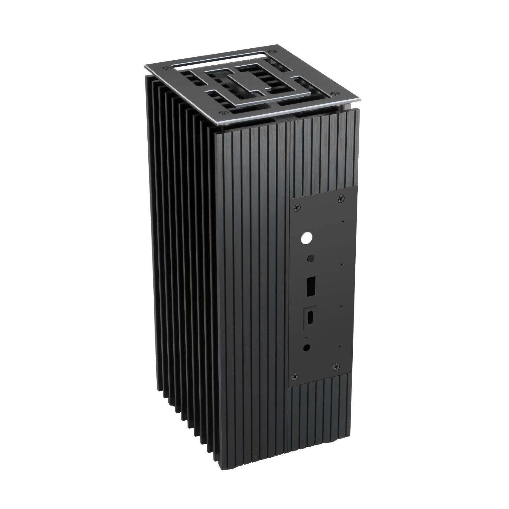 Akasa Turing FX | for Intel 10th Gen NUC (Frost Canyon) | Pure Aluminium Case | Internal M.2 SSD Heatsink | Passive CPU Cooling | Fanless PC Case | Support 2.5" HDD/SSD | A-NUC52-M1B