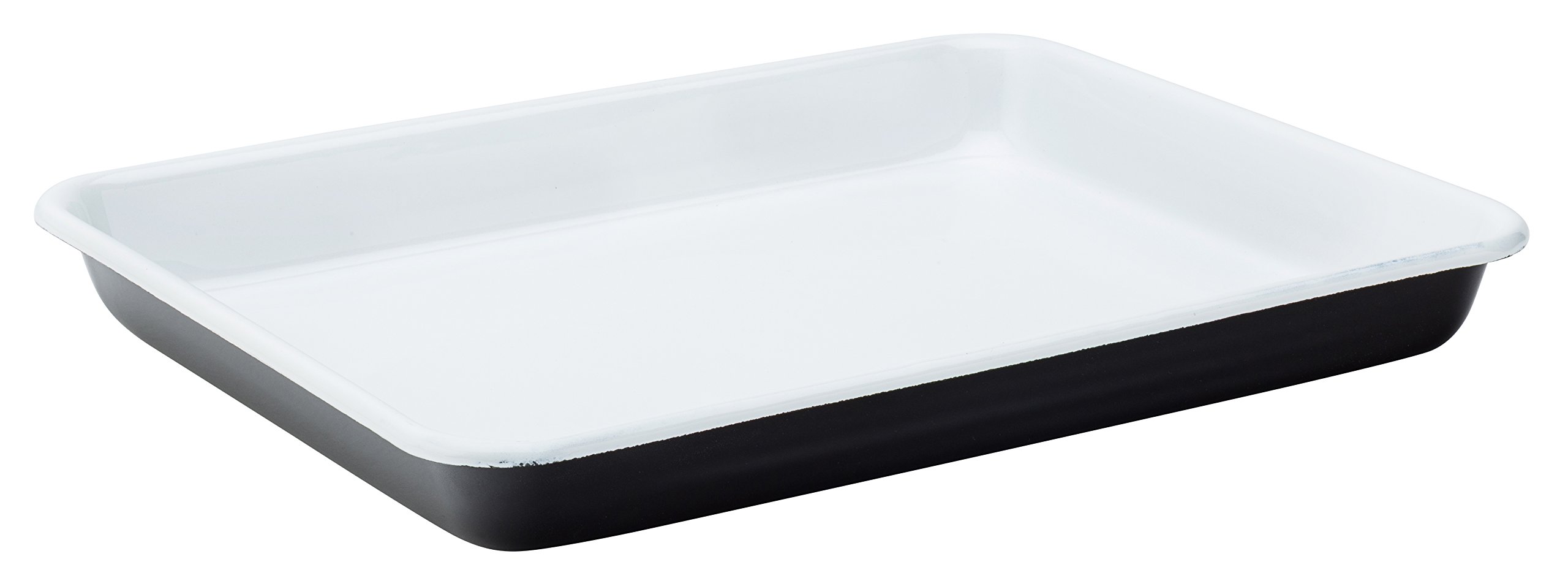 Utopia F50023 Eagle Enamel Baking Tray, 11", 28 cm, Enamel Black (Pack of 6)