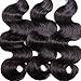 SILKY Hair inches 3 Bundles 100g/Bundles Brazilian Virgin Human Hair Extensions Body Wave Hair Natural Color