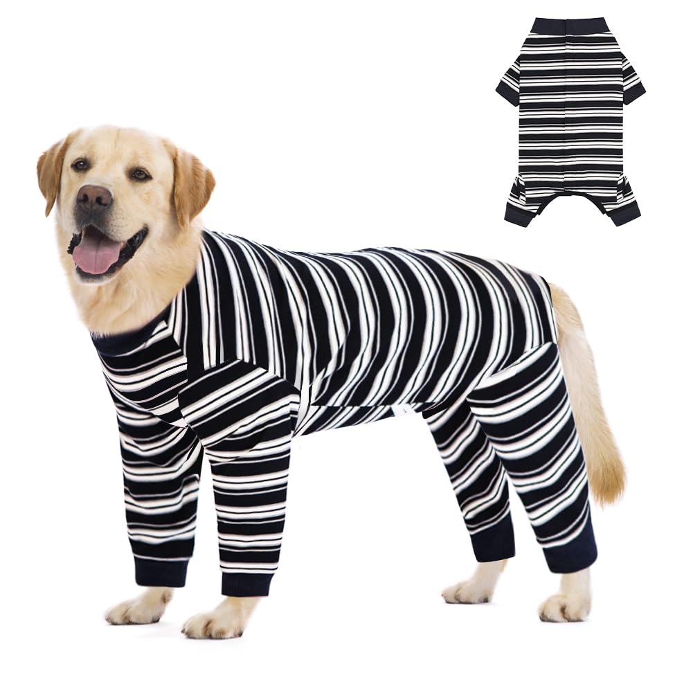 FEimaX Dog Recovery Suit Long Sleeve, Dog Surgery Recovery Suit for Female Male, Pet Surgical Bodysuit Puppy Onesie Abdominal Wounds Protector for Small Medium Large Dogs