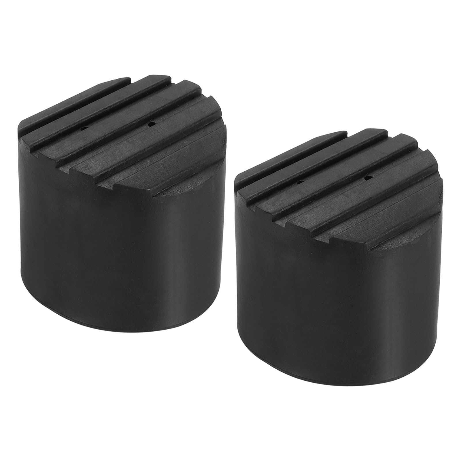 Photo 1 of PATIKIL Ladder Non Slip Feet 3.2"/80mm, 2Pcs Rubber Round Foot Protective Mat Cushion Replacement for Telescopic Folding Extension Ladder Protection, Black
