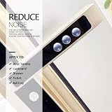 LLRY 100 Pcs Clear Rubber Bumpers 8mm x 3mm Self Adhesive Cabinet Drawer Pads view 3