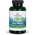 Swanson Multi and Mineral Daily Men's Women's Multivitamin Multimineral Health Supplement 250 Capsules (Caps)