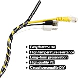 GTIWUNG 15M Black Cable Tidy Wrap Management System 6mm Cutable Flexible Spiral view 5