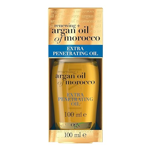 OGX Argan Oil of Morocco Extra Penetrating Hair Oil for Dry and Damaged Hair, Intense Moisture, Frizz Control, and Shine Enhancer for All Hair Types, 100 ml