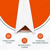 Home Smart White UPVC Angle Trim 40mm 90 Degree Right Angle Corner Profile 3 view 4