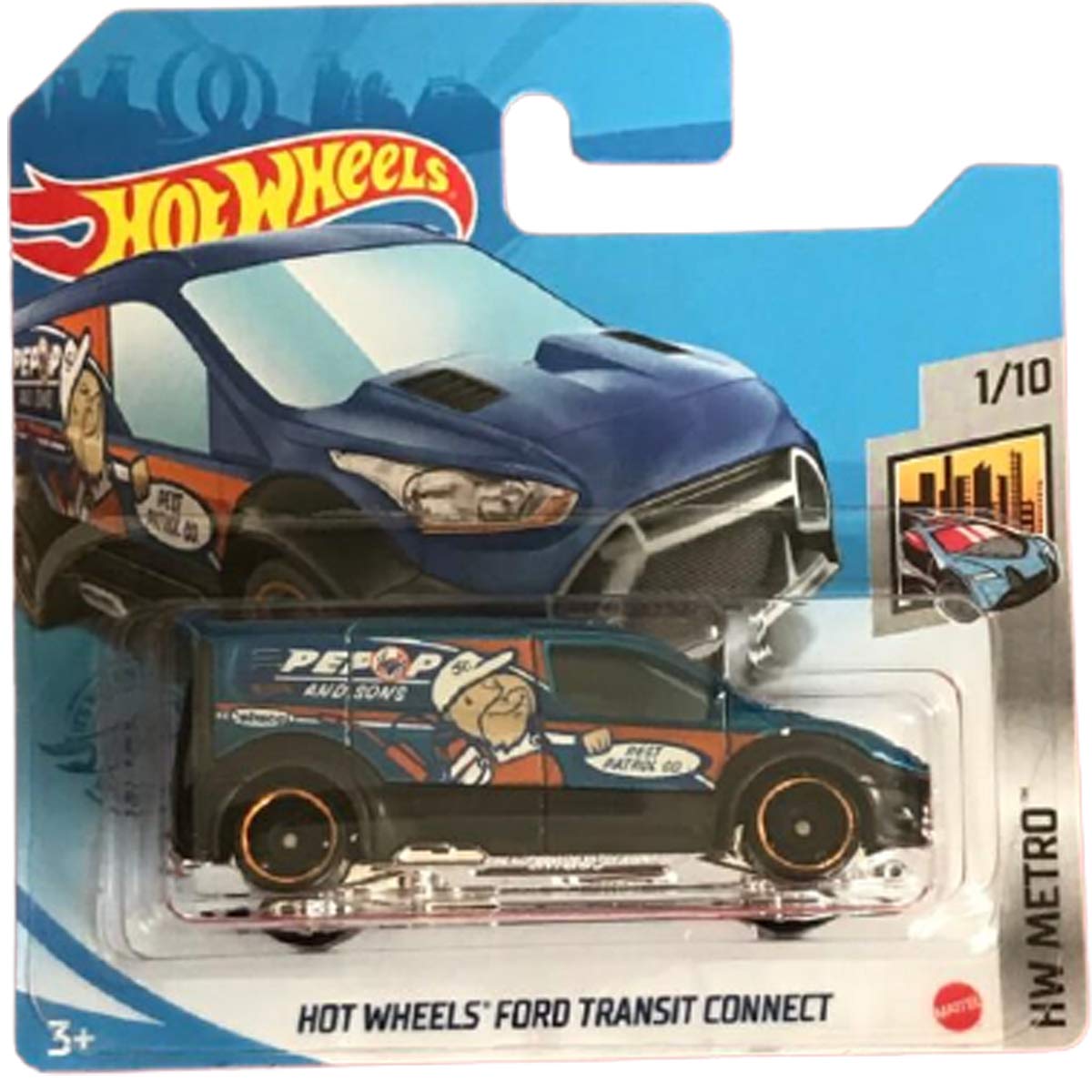Hot Wheels Ford Transit Connect HW Metro 1/10 2021 (7/250) Short Card