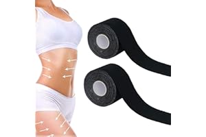 CS-MAOYI Kaotic Von Magic Tape - Kaotic Von Magic Tape for Stomach Weight Loss, Belly Slimming Tape, Weightloss for Belly Fat, Magic Tape Body Wrap for Belly (2*PCS, Black)