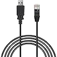 USB to RJ50 10P10C Cable,USB to RJ50 Control Cable for APC UPS 940-0127B 940-0127C 940-0127E AP9827 USB Serial Cable (6FT/1.8M) (RJ50)