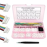 Pre-Crimped Cables and SH1.0 Connectors for SPRacingF3 Omnibus F4 Pro F7 Racing Drone Silicone 15cm Wire