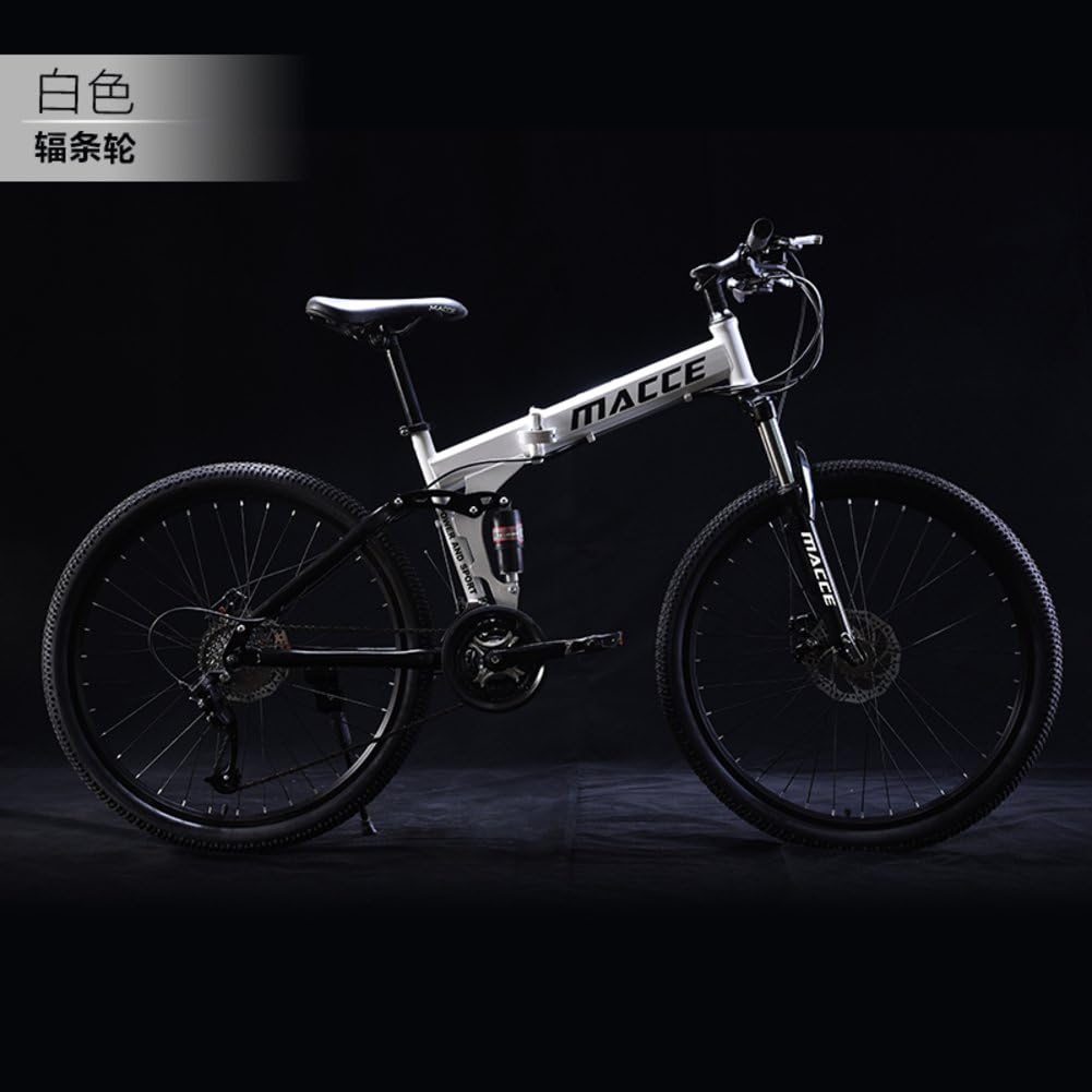 HIKING BK 21 Speed Folding Mountain Bike Bicycle 24-inch Male And Female Students Shift Double Shock Absorber Adult Commuter Foldable Bike Dual Disc Brakes